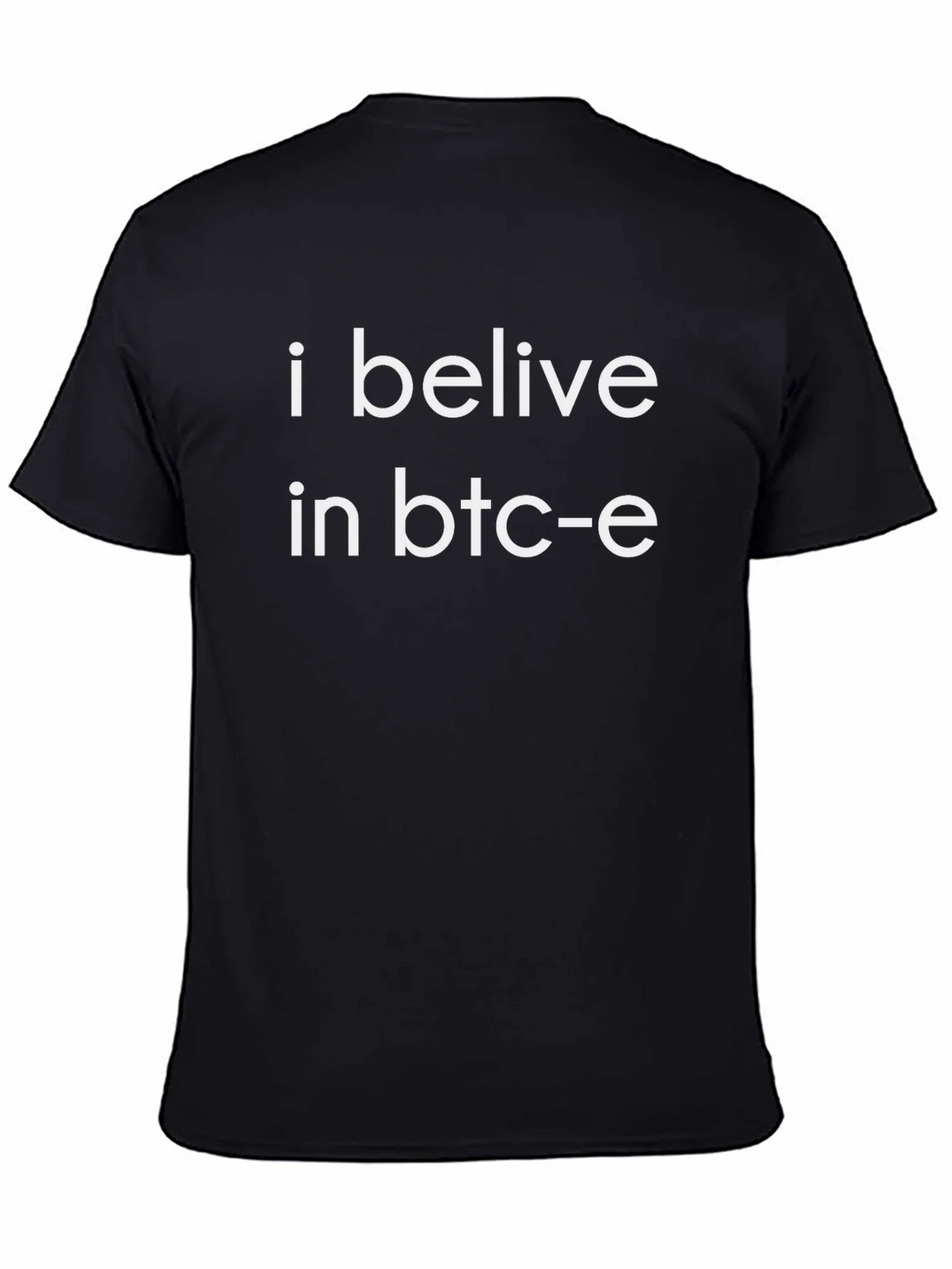 I Belive in BTC-e Black T-Shirt product image 7