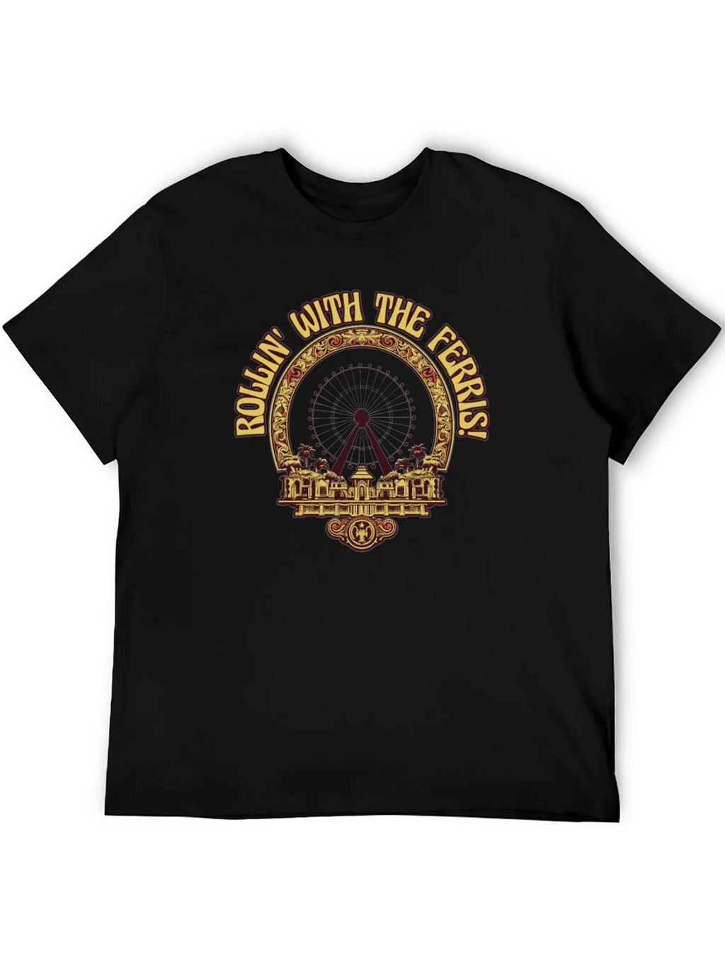 Rollin with the Ferris T-Shirt - Black Graphic Tee product image 8