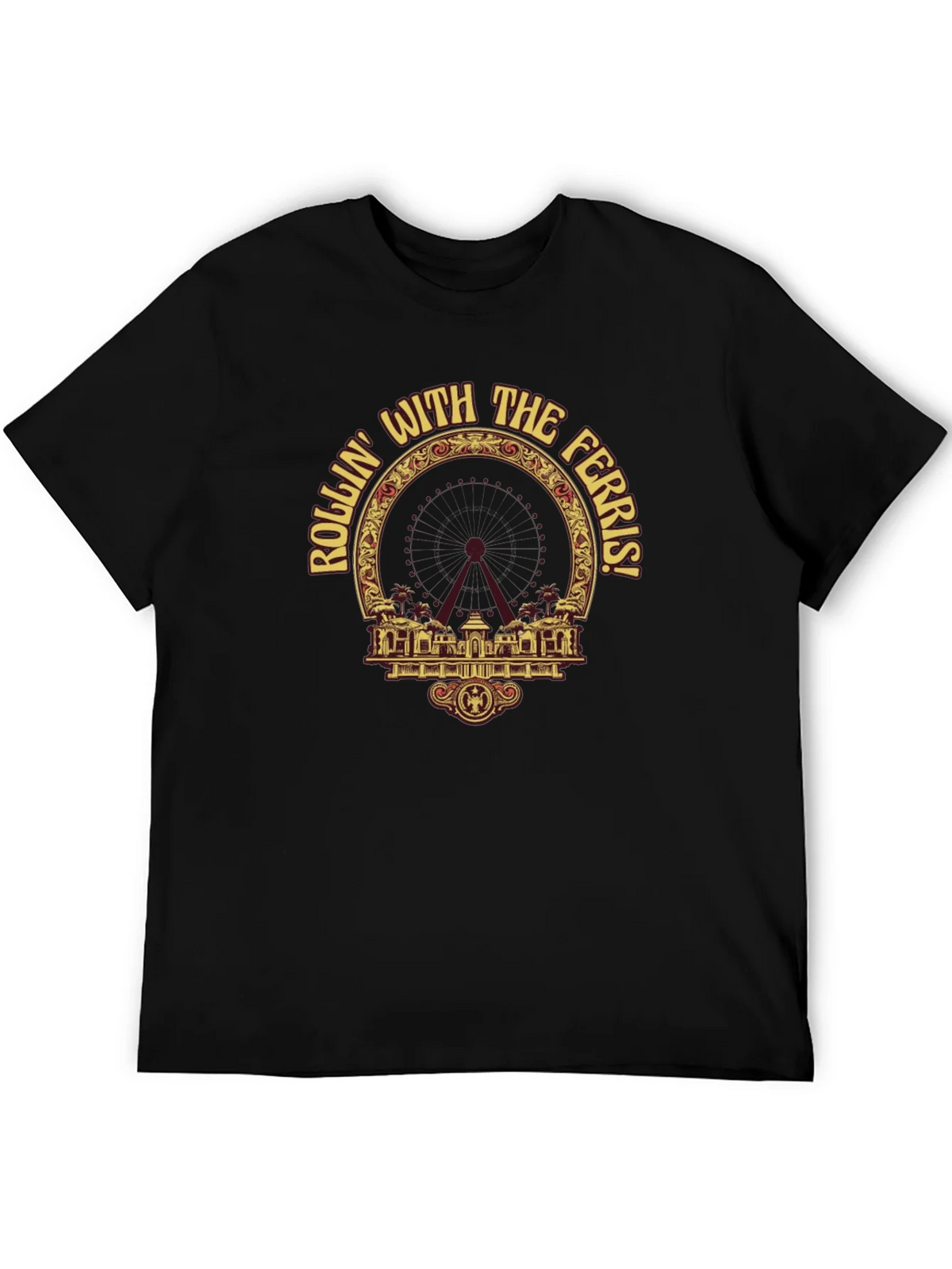 Rollin with the Ferris T-Shirt - Black Graphic Tee product image 8