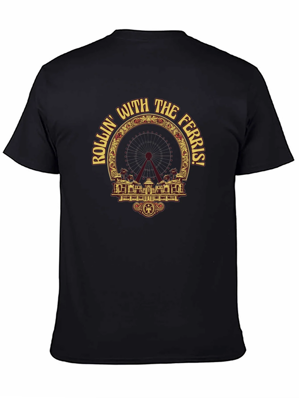 Rollin with the Ferris T-Shirt - Black Graphic Tee product image 7