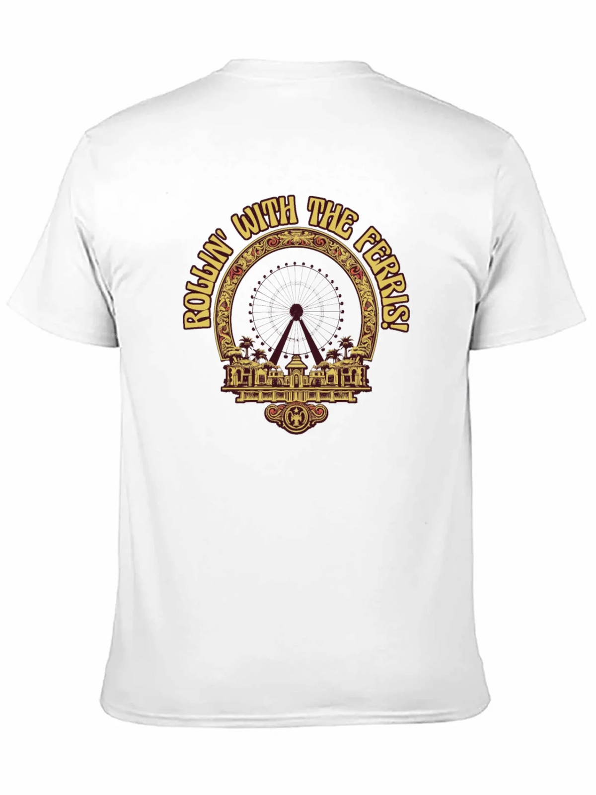 Rollin with the Ferris T-Shirt - Black Graphic Tee product image 2