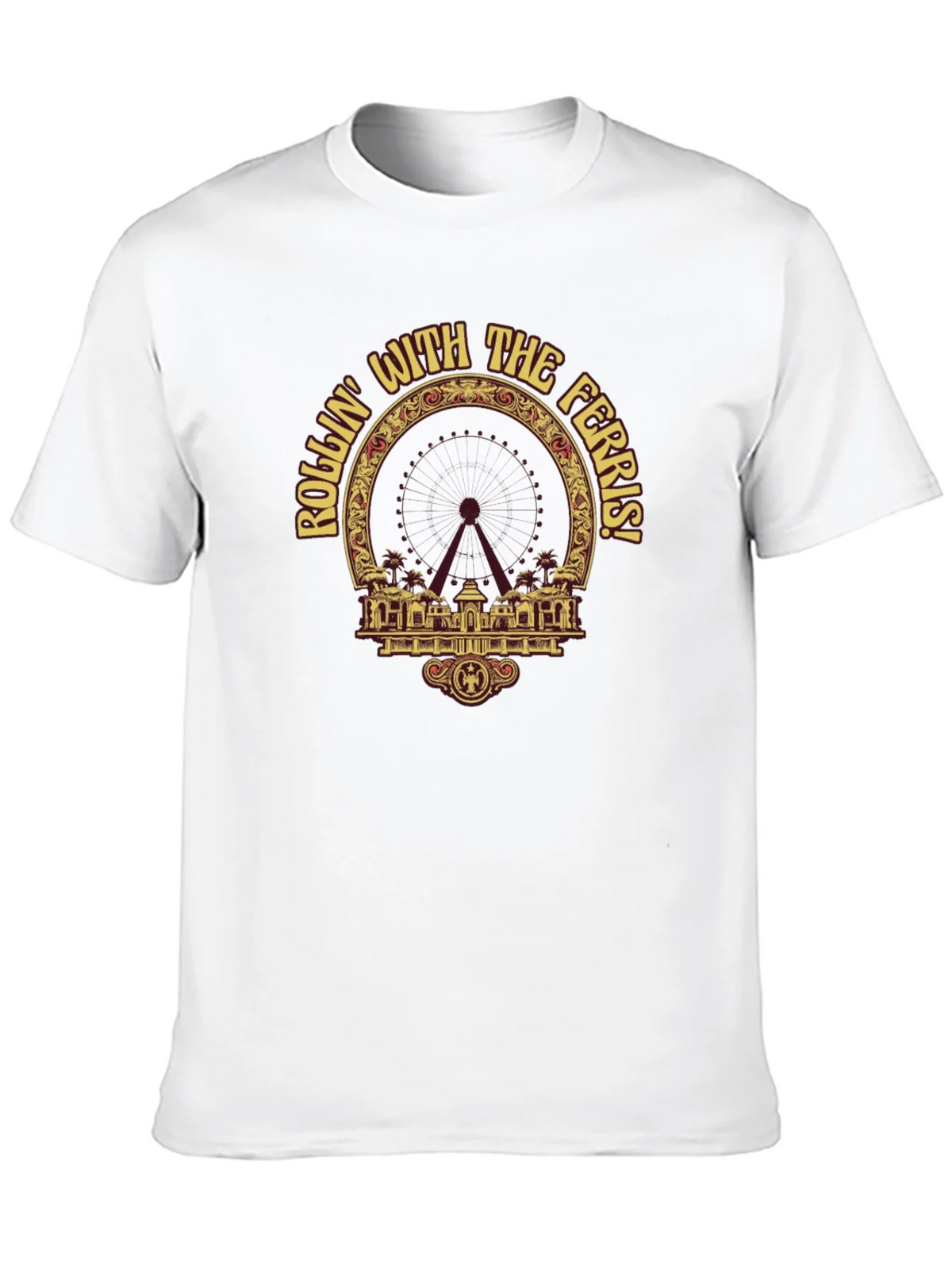 Rollin with the Ferris T-Shirt - Black Graphic Tee product image 12