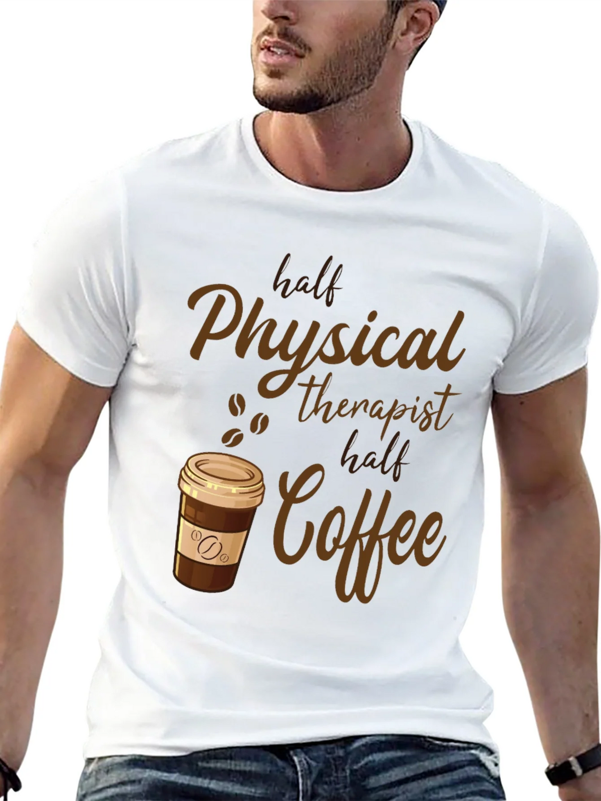 Physical Therapist Coffee Lover T-Shirt product image 4