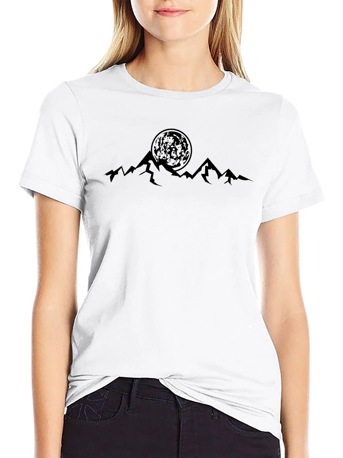 Mountain Moon Graphic Tee - Black product image 11