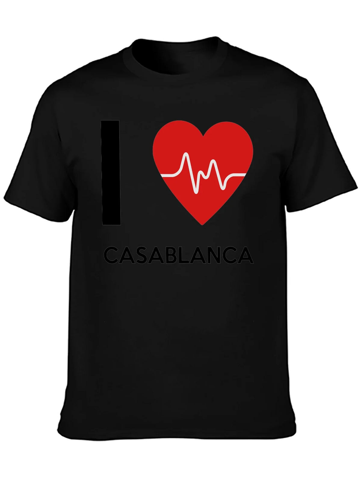 I Heart Casablanca Black T-Shirt product image 1