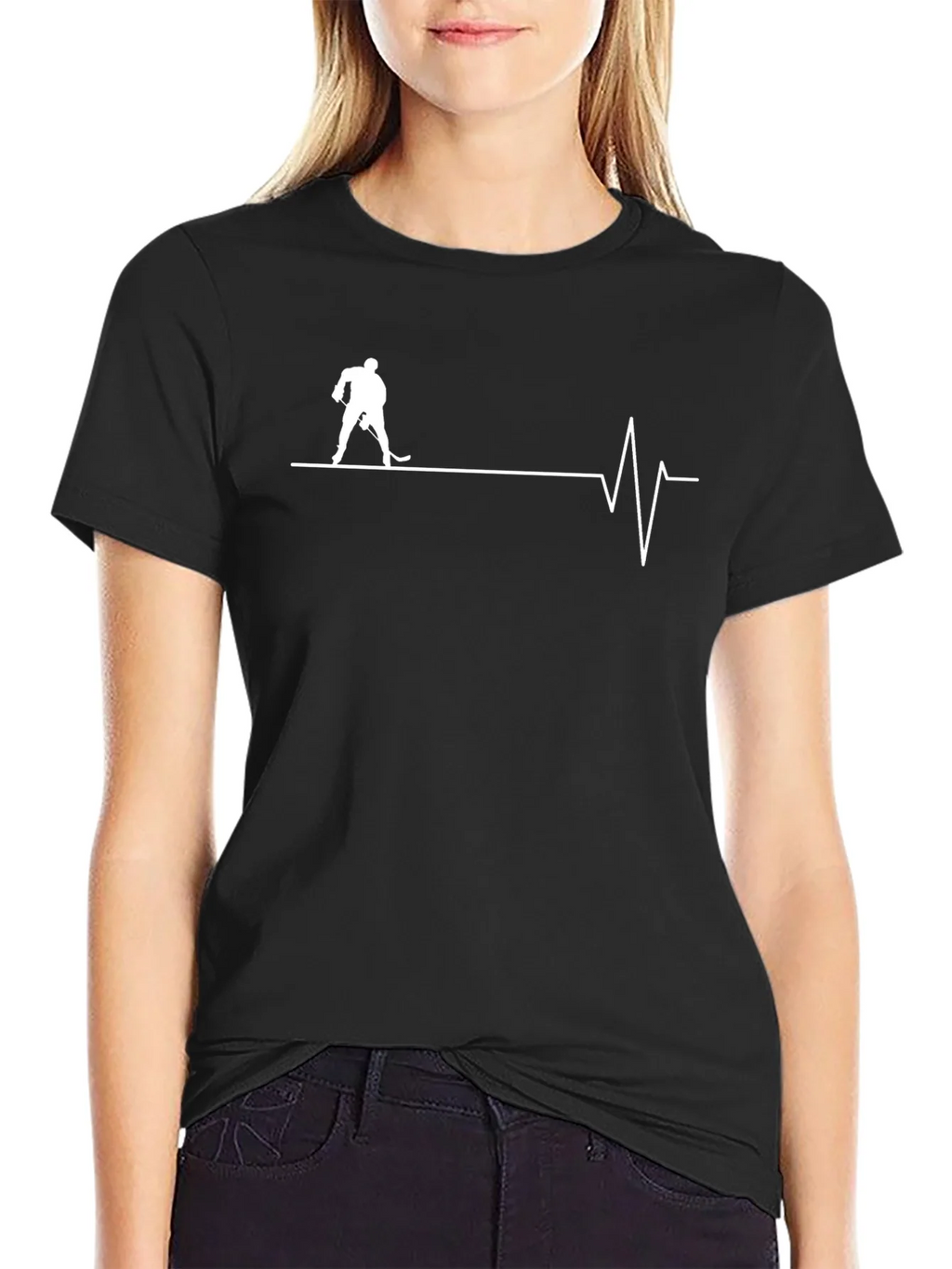 Hockey Heartbeat Graphic T-Shirt product image 5
