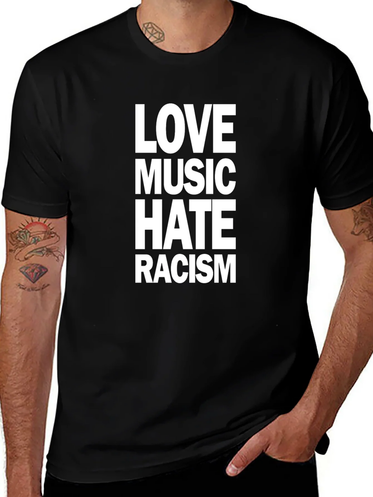 Love Music Hate Racism T-Shirt product image 1