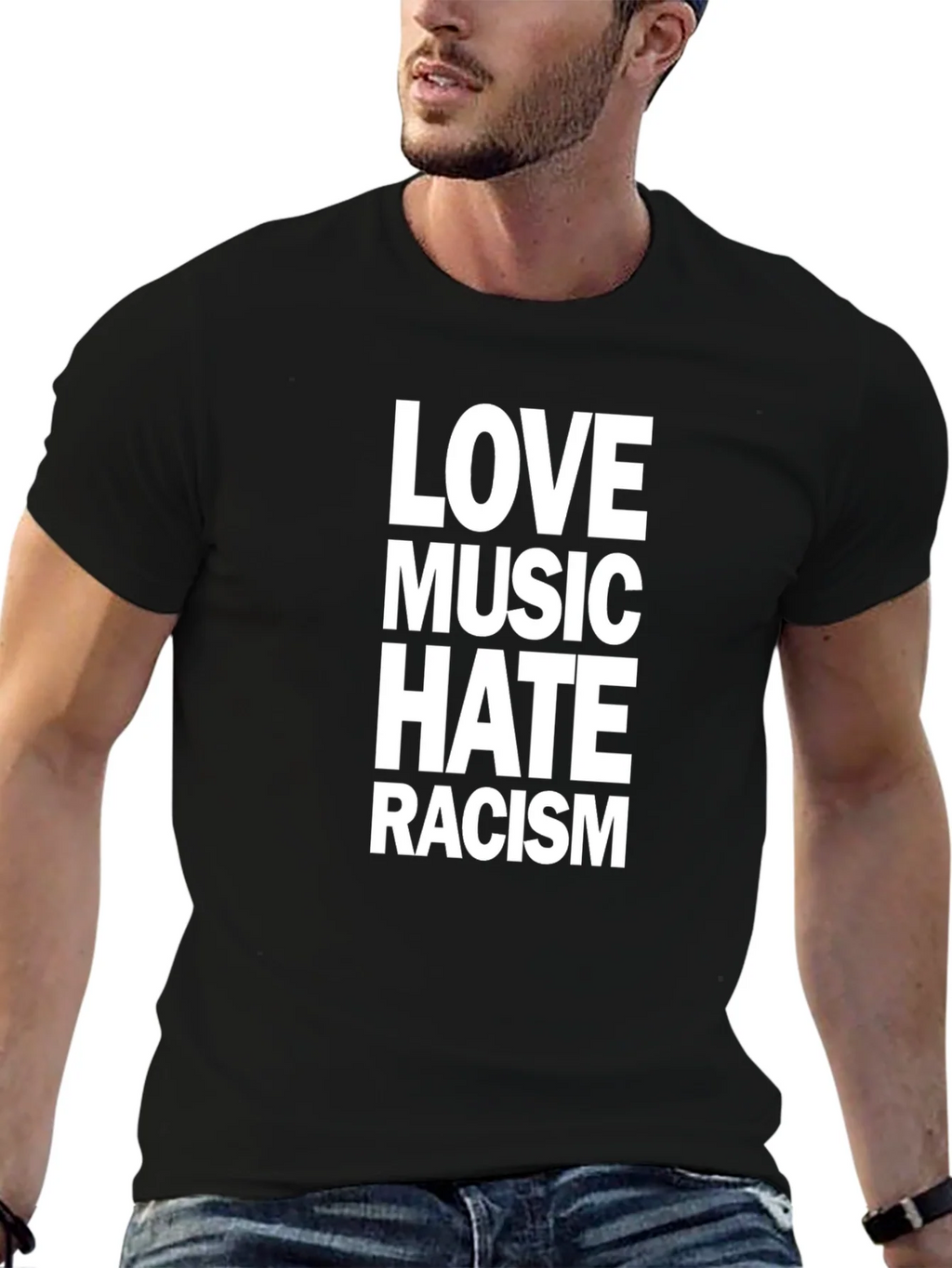 Love Music Hate Racism T-Shirt product image 9