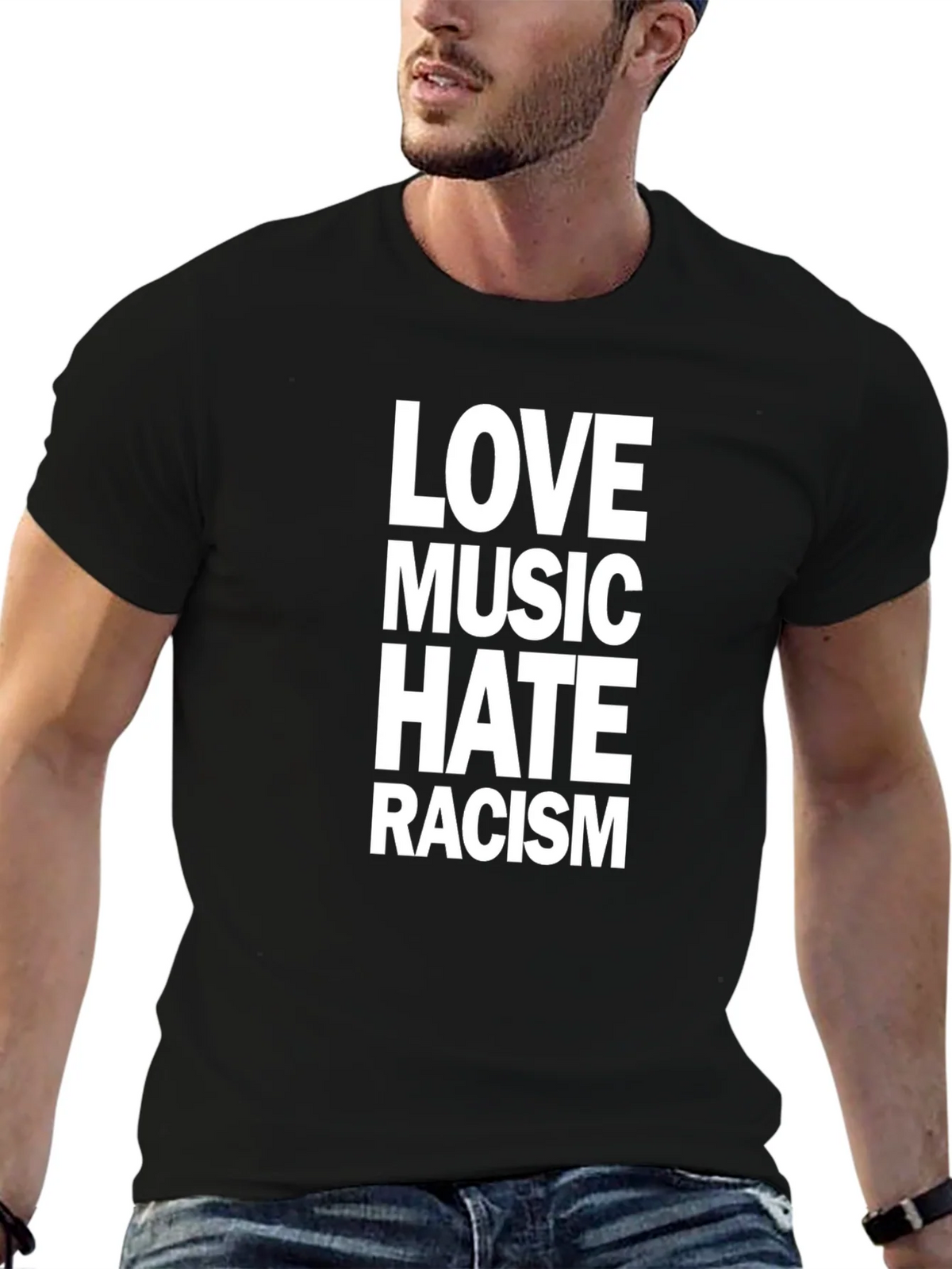 Love Music Hate Racism T-Shirt product image 9
