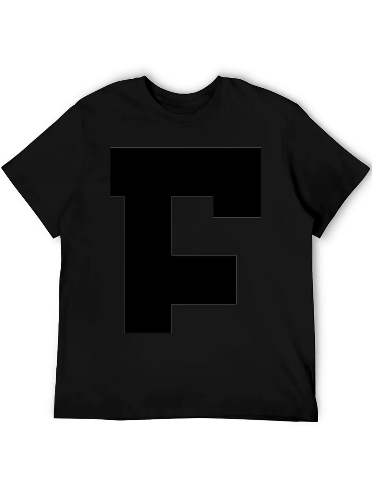 Bold Initial Tee - Black Letter F T-Shirt product image 8