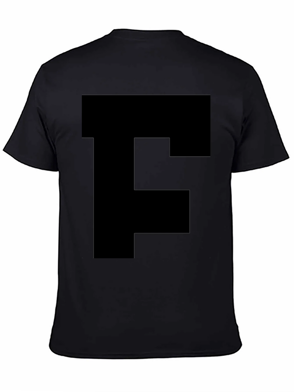 Bold Initial Tee - Black Letter F T-Shirt product image 7