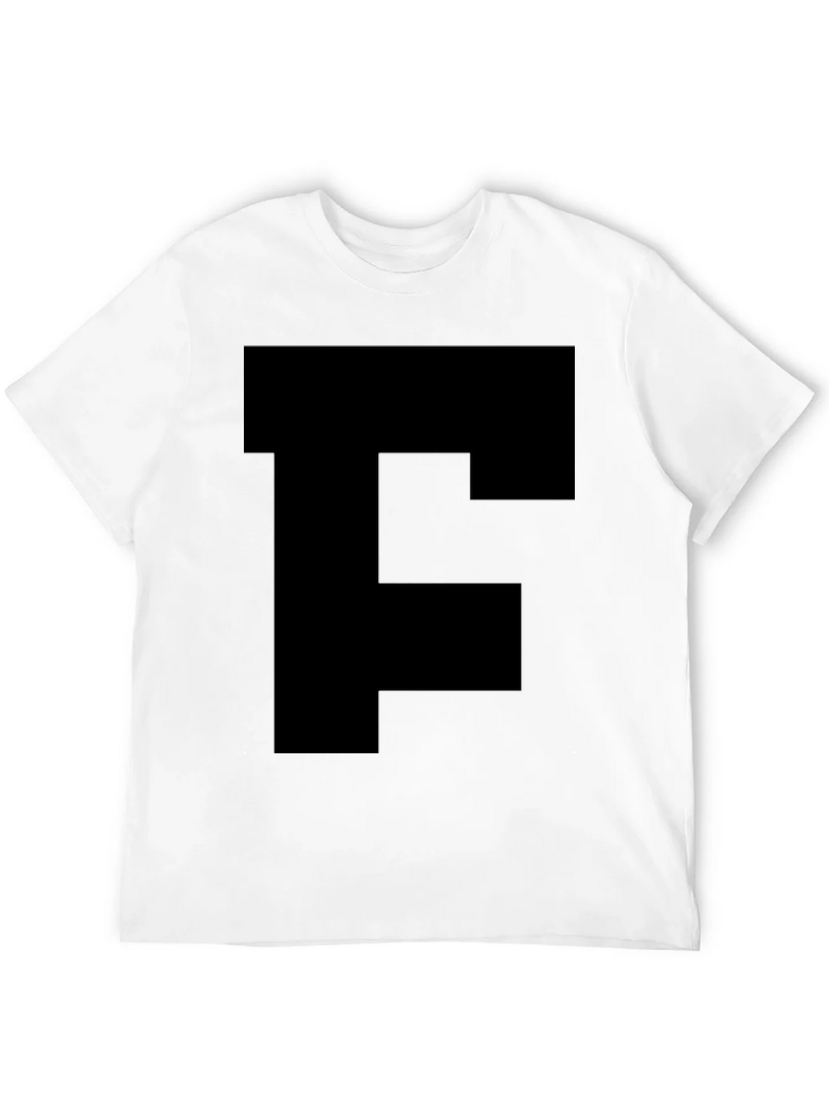Bold Initial Tee - Black Letter F T-Shirt product image 3