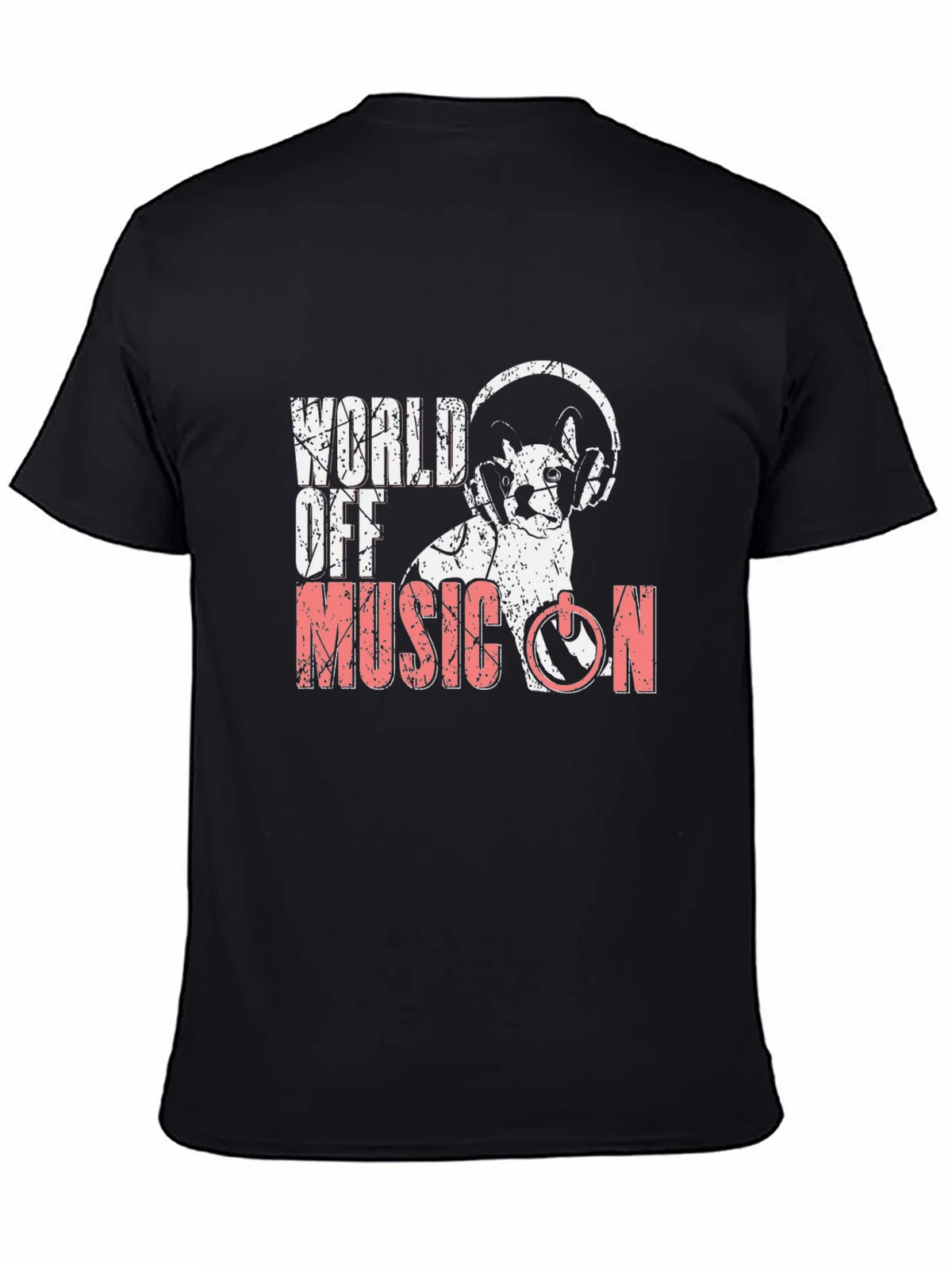 Music On T-Shirt - DJ Cat Headphones product image 6