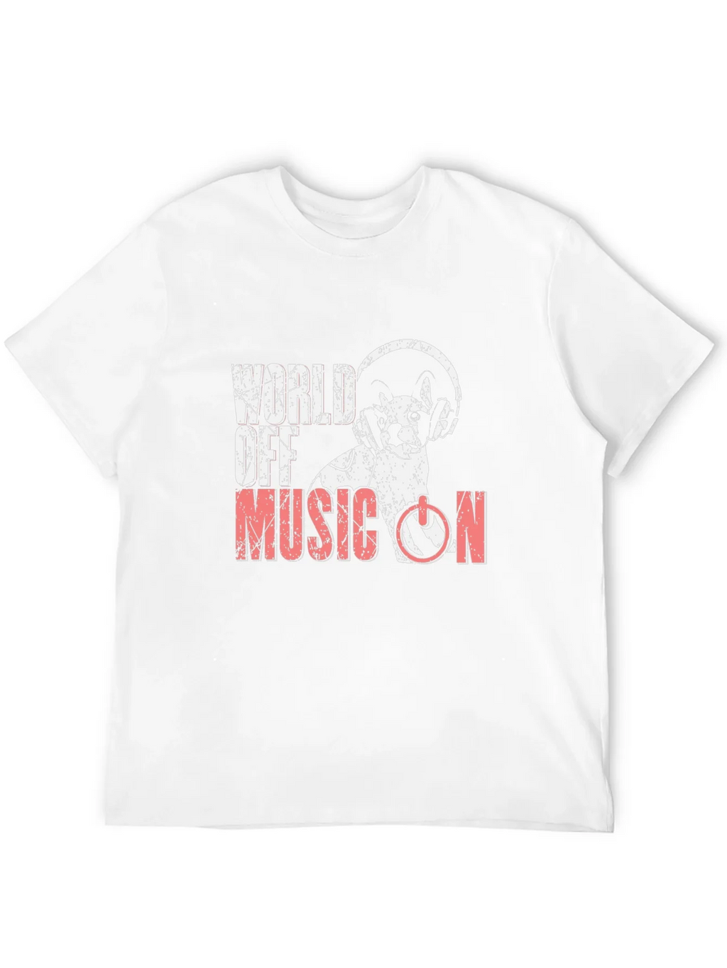 Music On T-Shirt - DJ Cat Headphones product image 3