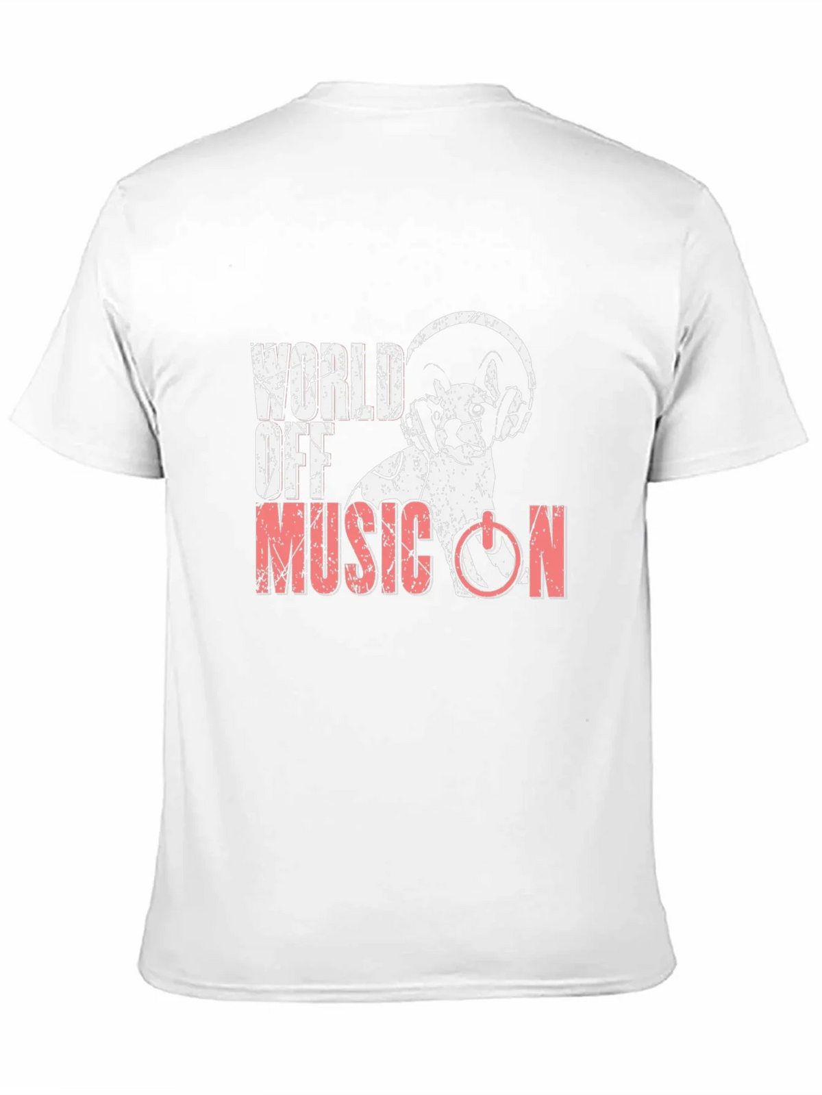Music On T-Shirt - DJ Cat Headphones product image 2
