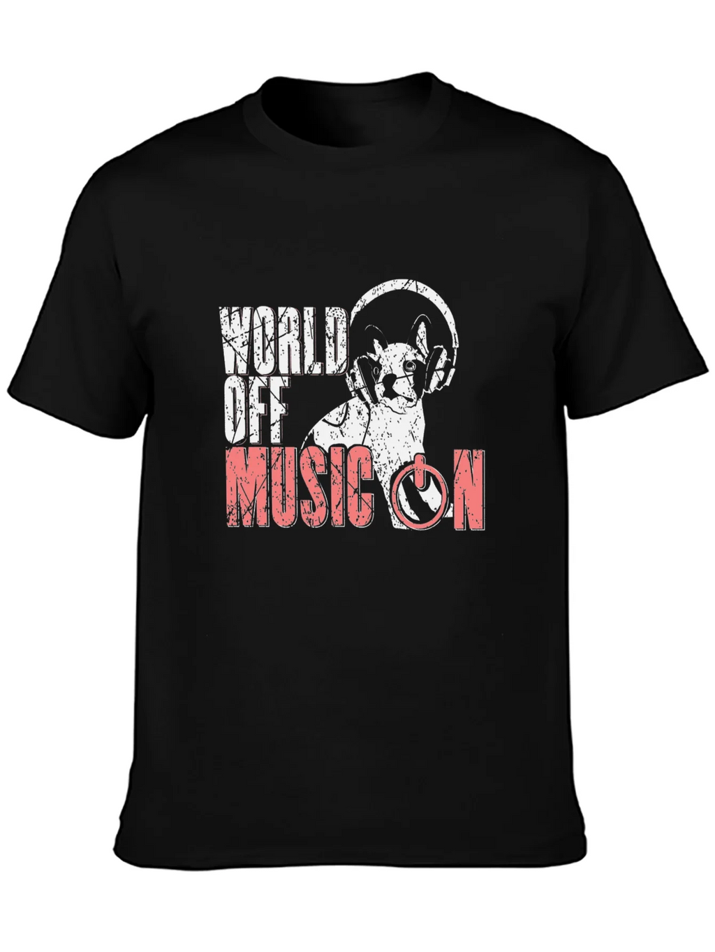 Music On T-Shirt - DJ Cat Headphones product image 5
