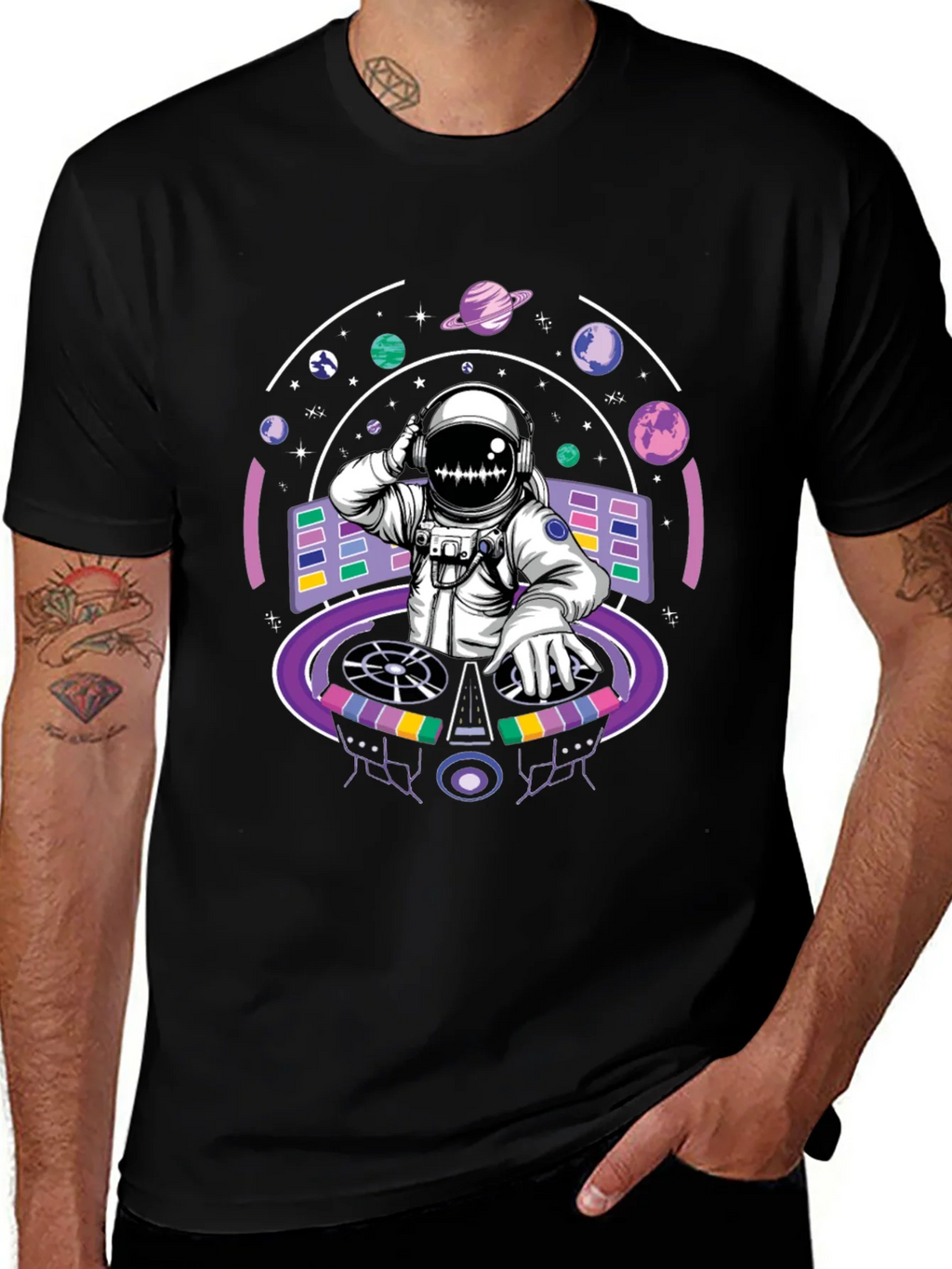 DJ Astronaut T-Shirt - Cosmic Beats product image 1