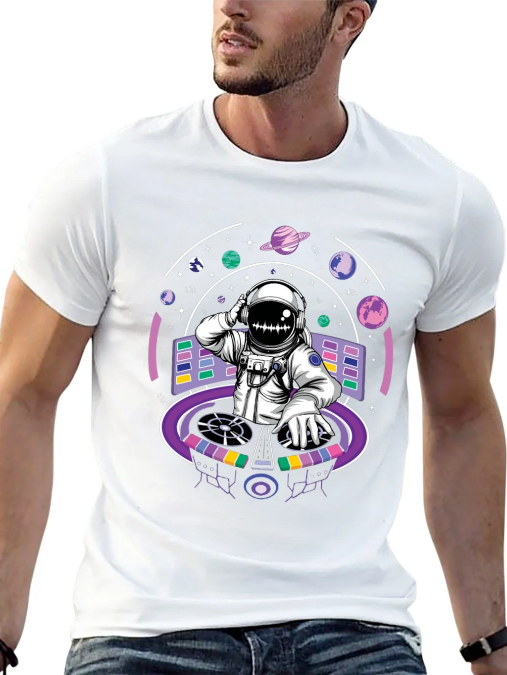 DJ Astronaut T-Shirt - Cosmic Beats product image 4