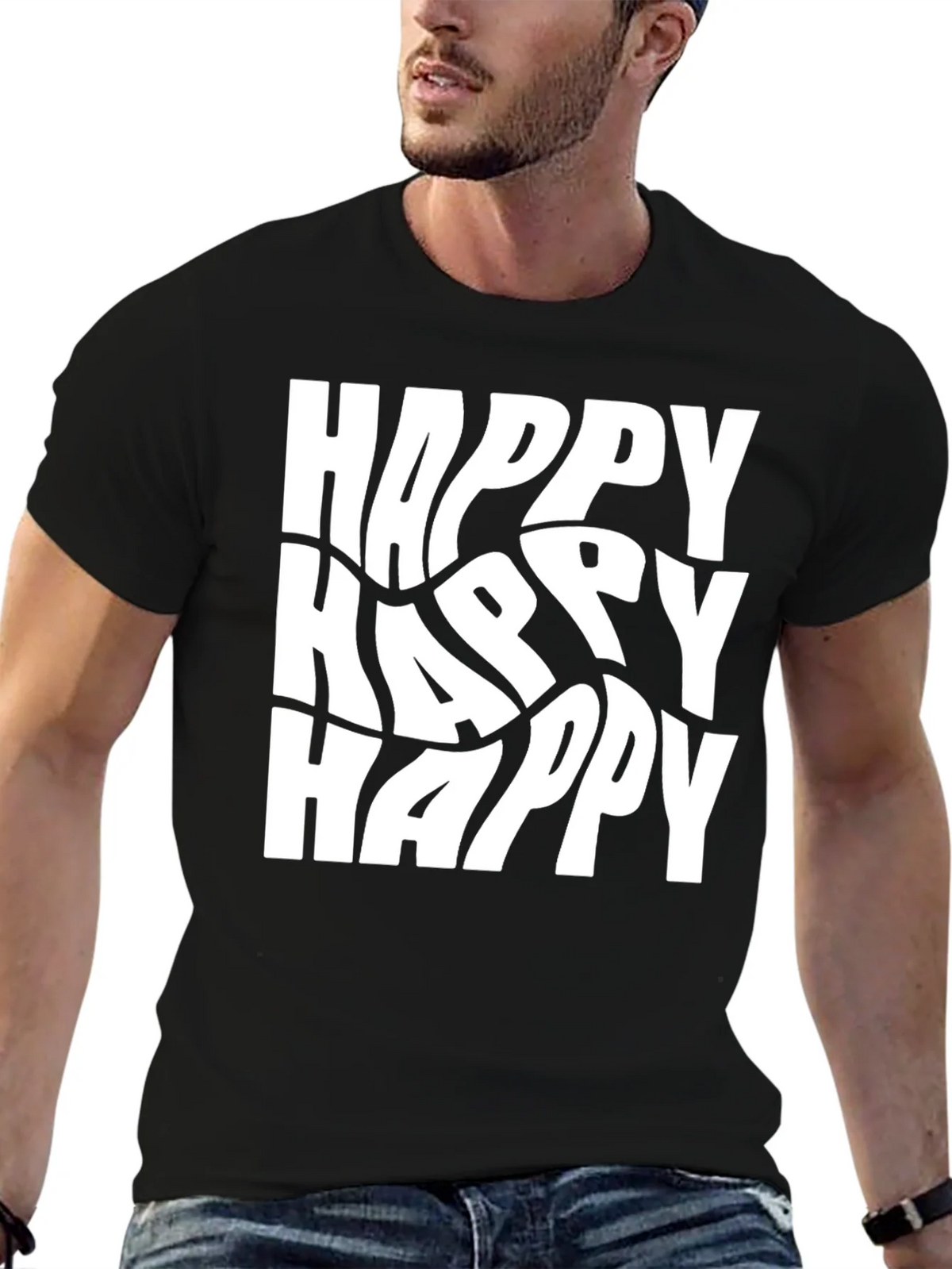 Happy T-Shirt - Graphic Tee product image 2