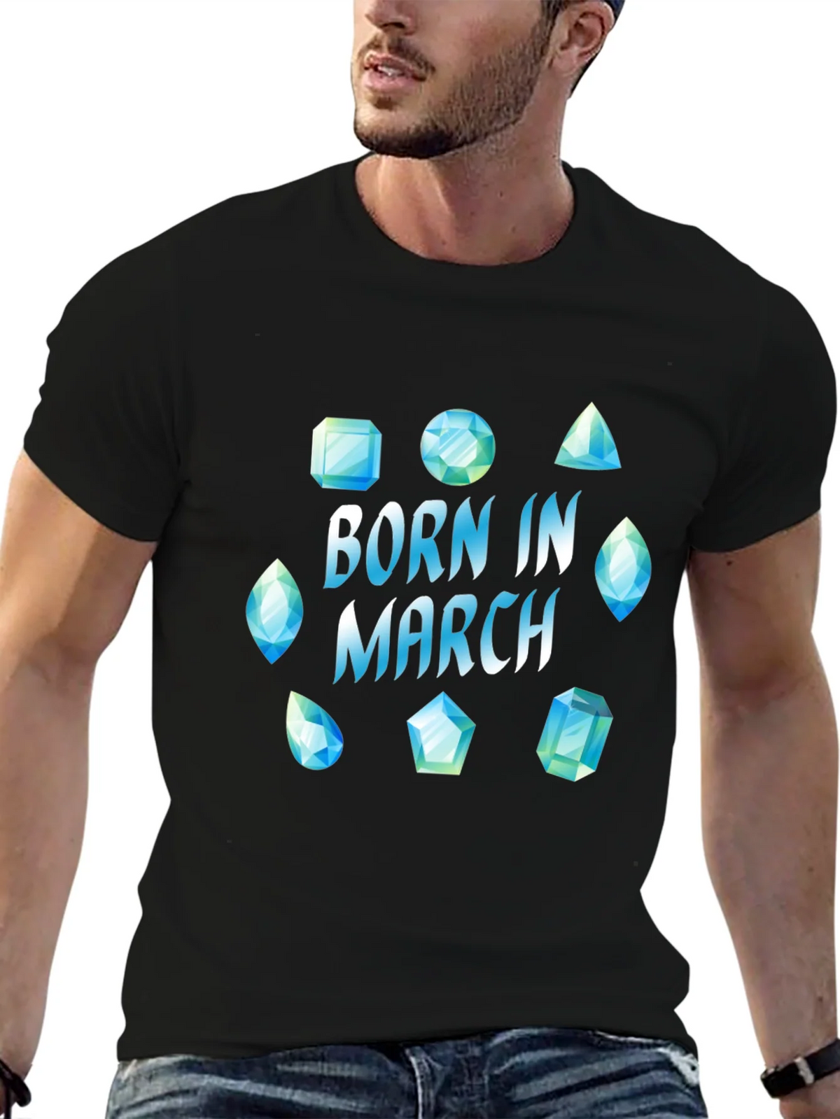 Born in March Gemstone T-Shirt product image 9