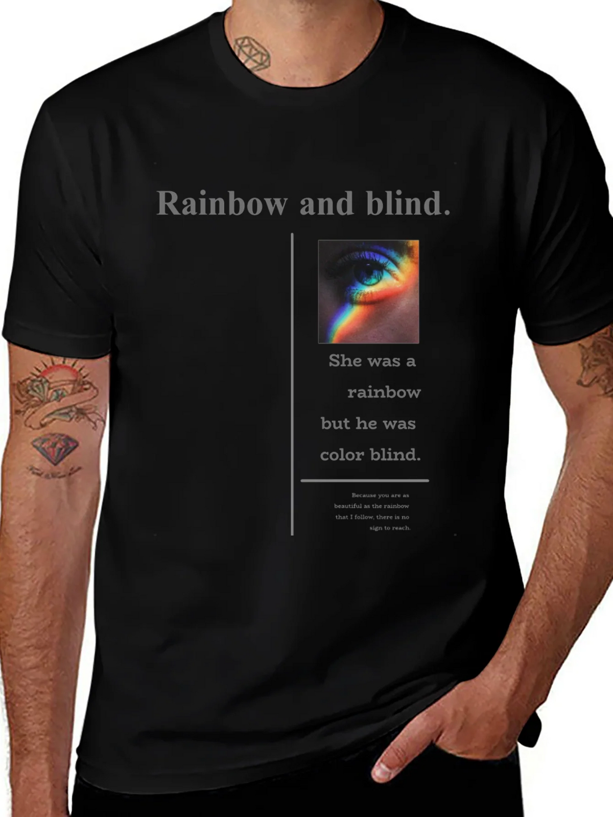 Rainbow and Blind Graphic Tee product image 1