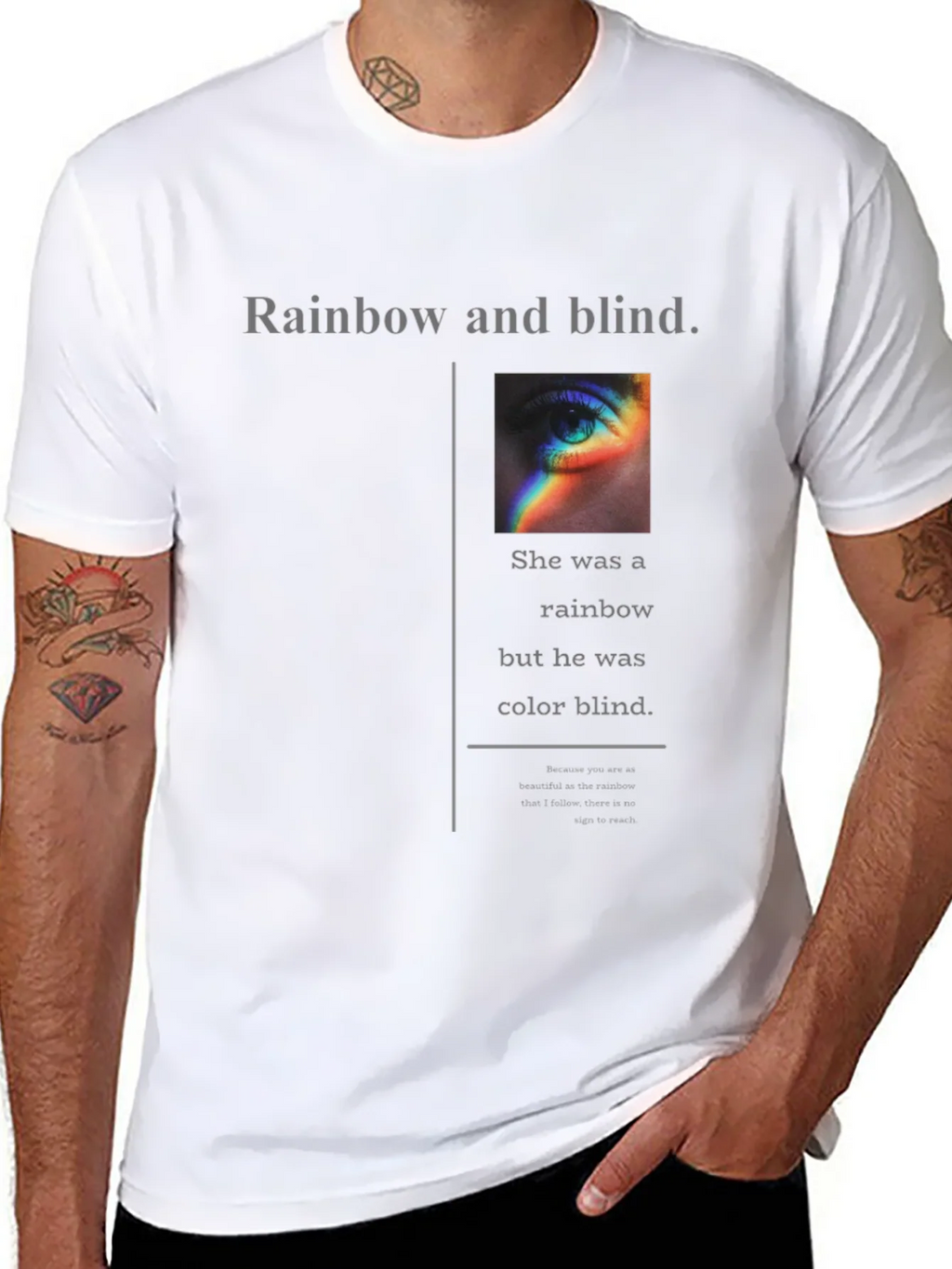 Rainbow and Blind Graphic Tee product image 10