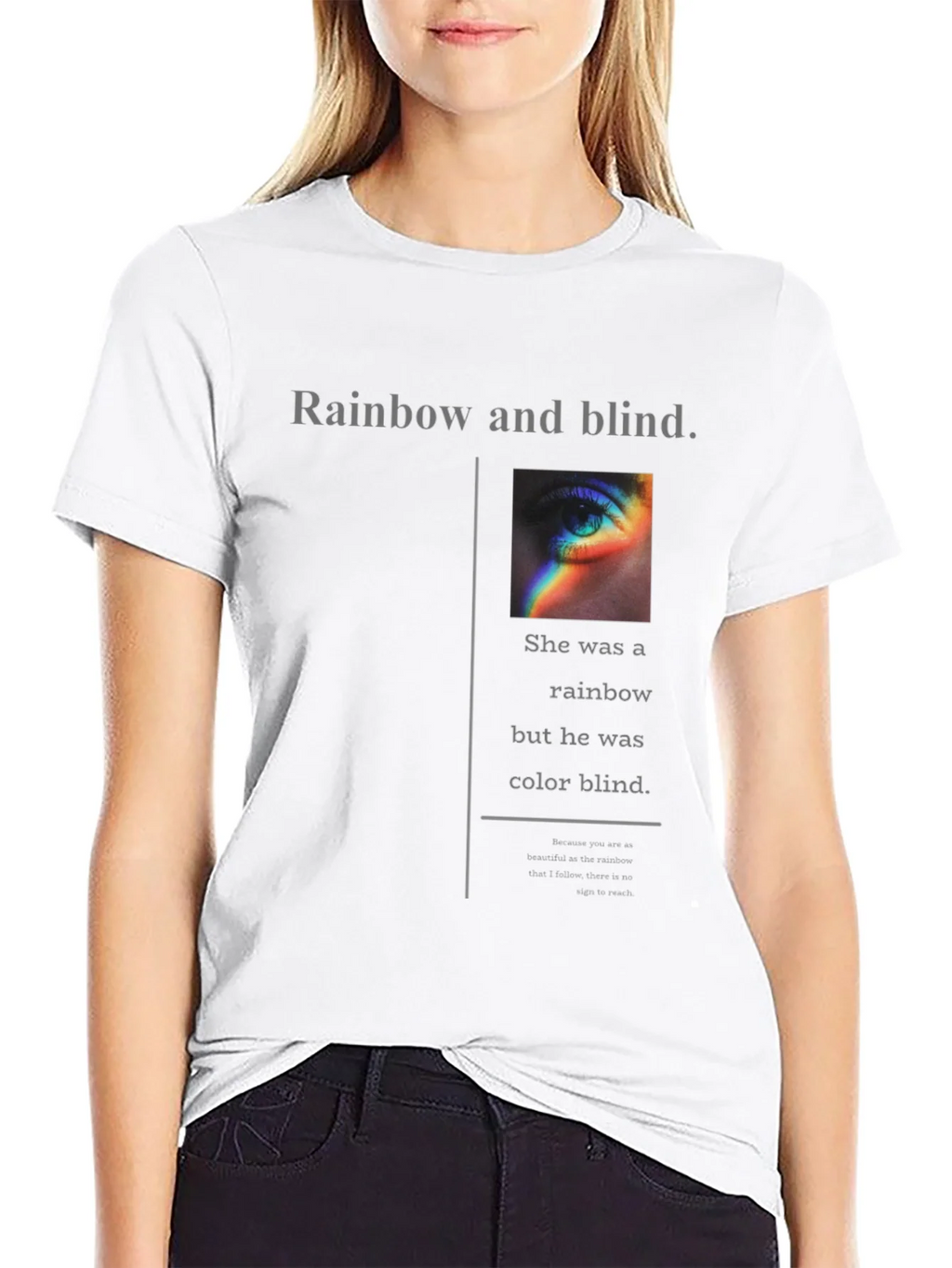 Rainbow and Blind Graphic Tee product image 11