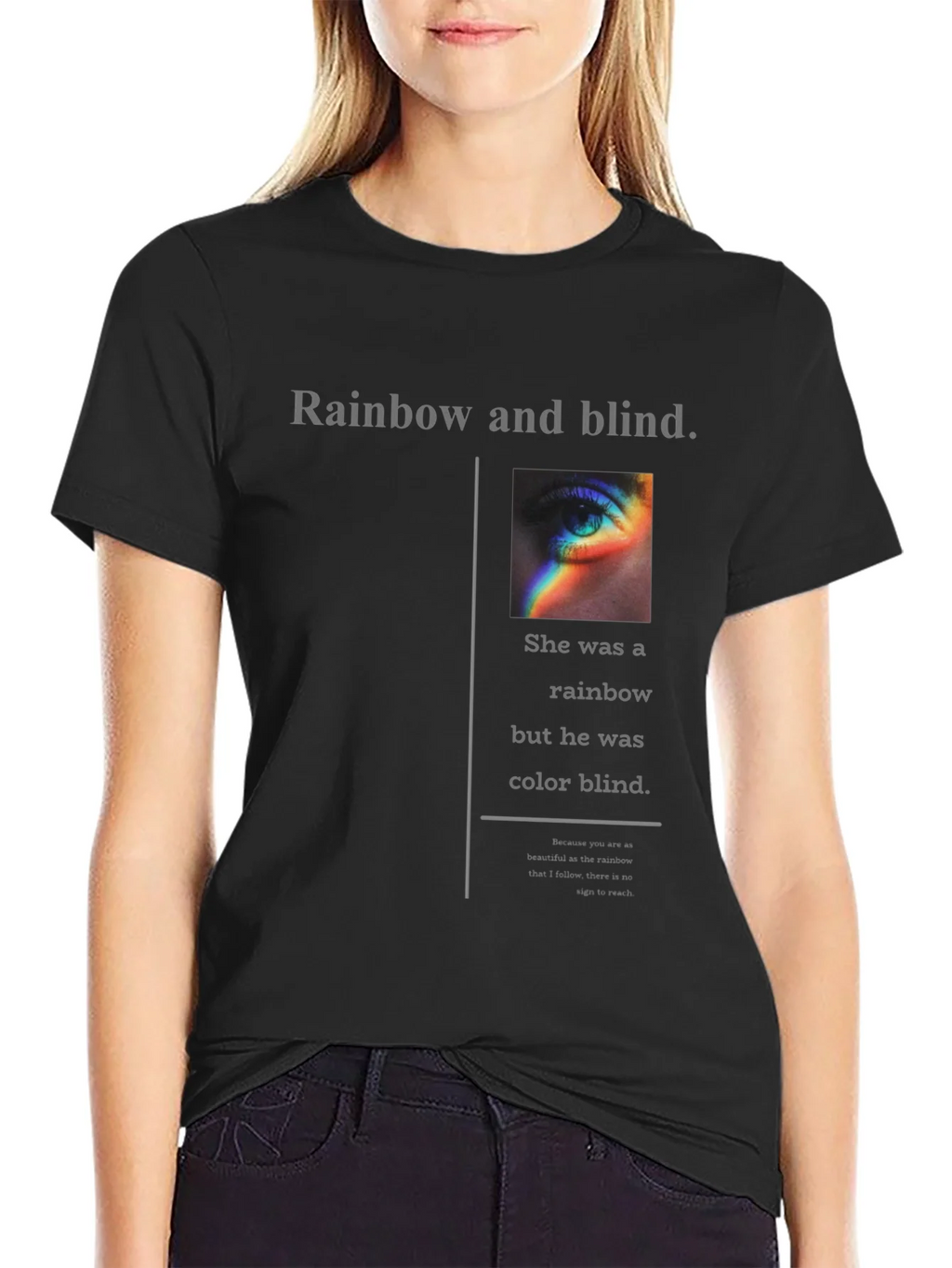 Rainbow and Blind Graphic Tee product image 5