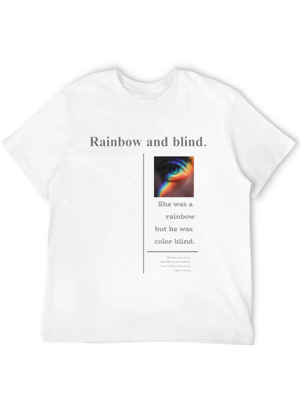 Rainbow and Blind Graphic Tee product image 3