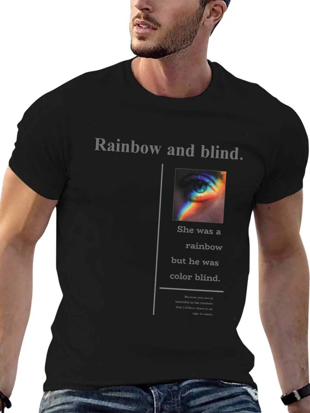 Rainbow and Blind Graphic Tee product image 9