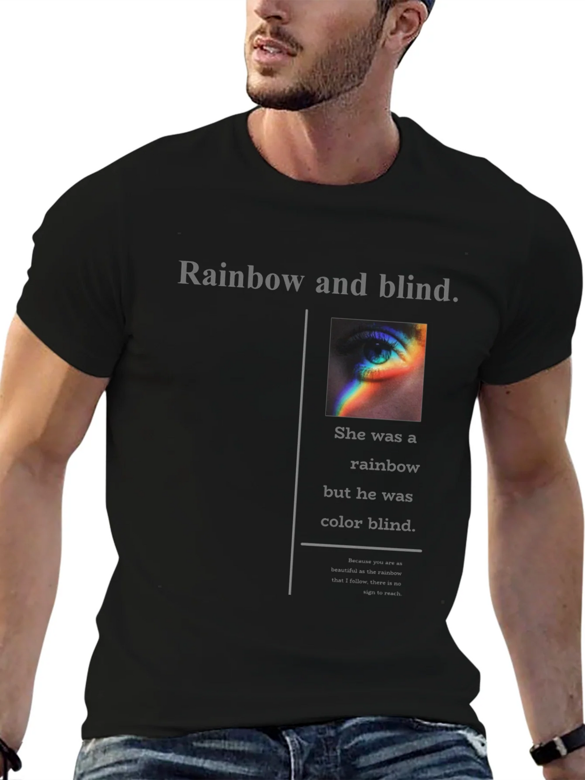 Rainbow and Blind Graphic Tee product image 9