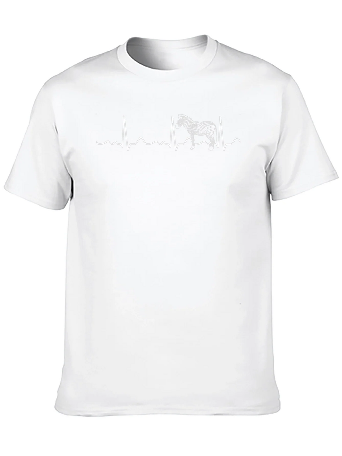 Zebra Heartbeat T-Shirt - Black product image 12