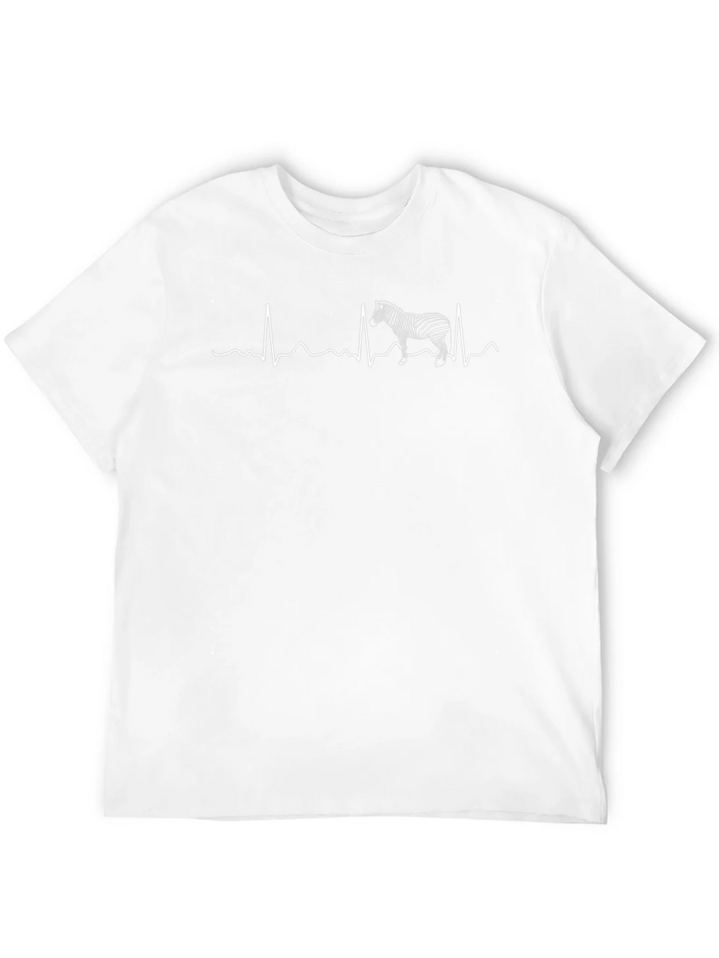 Zebra Heartbeat T-Shirt - Black product image 3