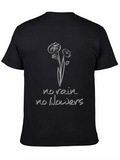 No Rain No Flowers Graphic Tee - Black product image 1