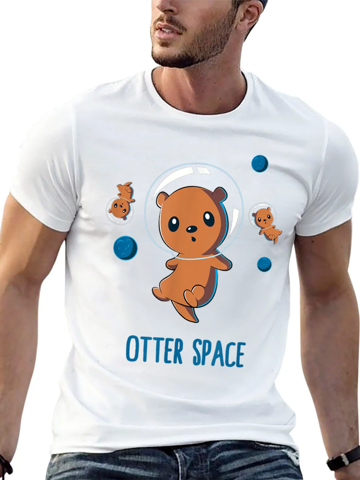 Otter Space Graphic T-Shirt product image 4