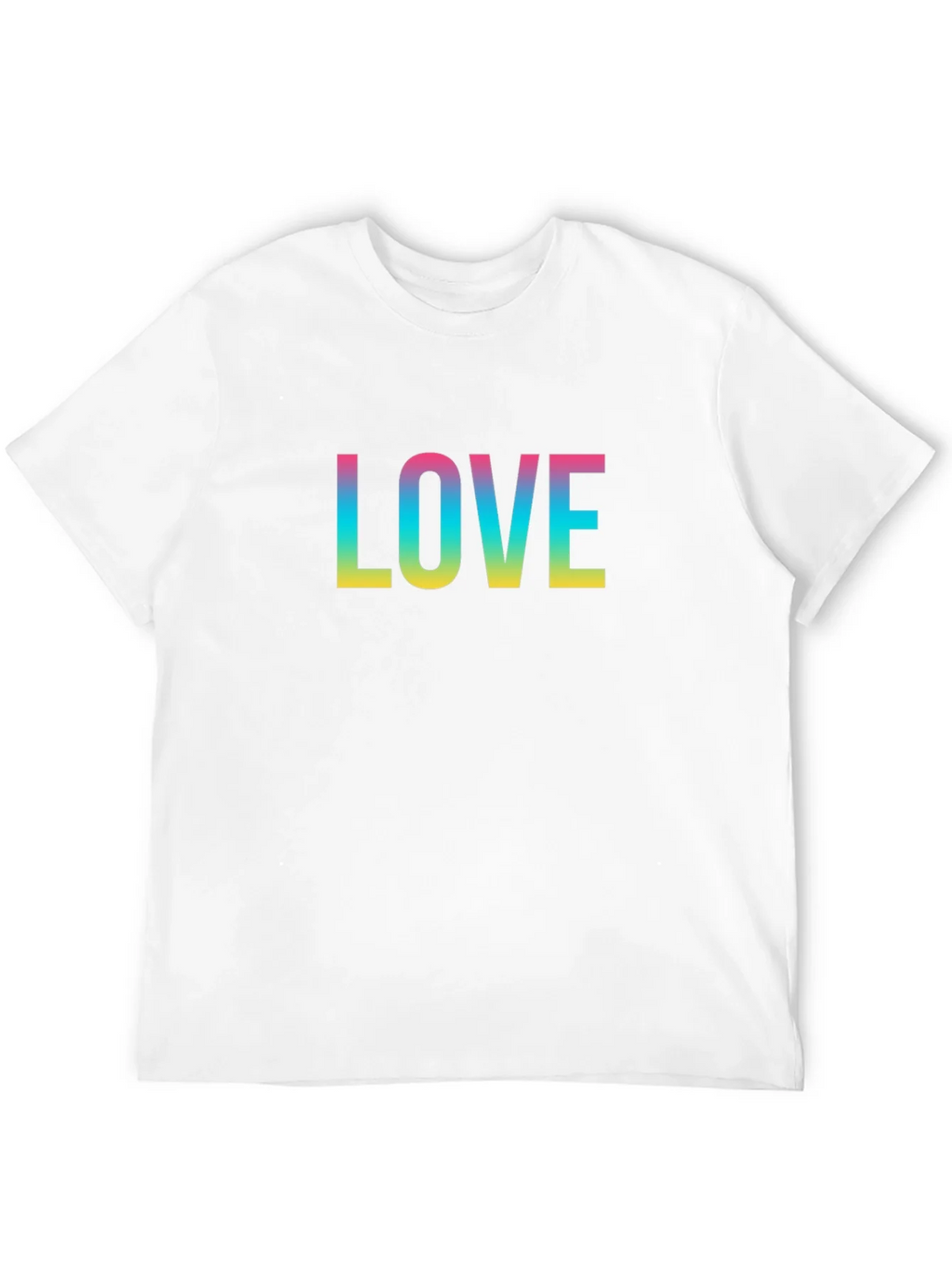 Love Rainbow Print Black T-Shirt product image 3