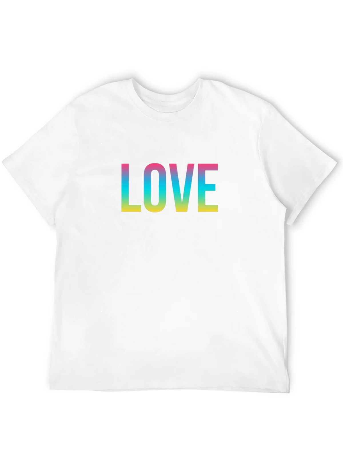 Love Rainbow Print Black T-Shirt product image 3
