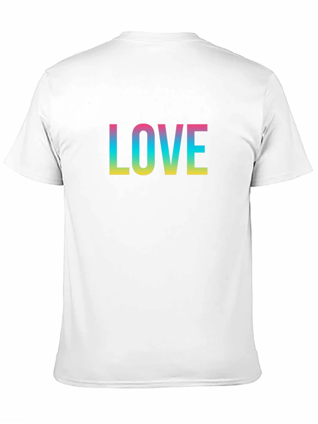 Love Rainbow Print Black T-Shirt product image 2