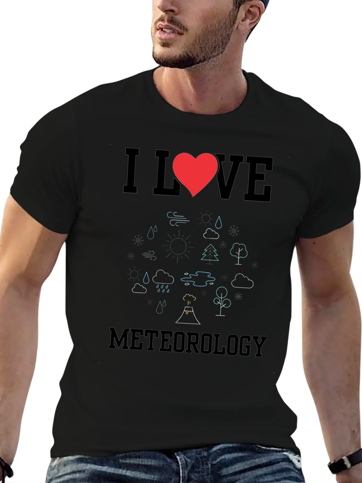 I Love Meteorology Graphic Tee product image 9