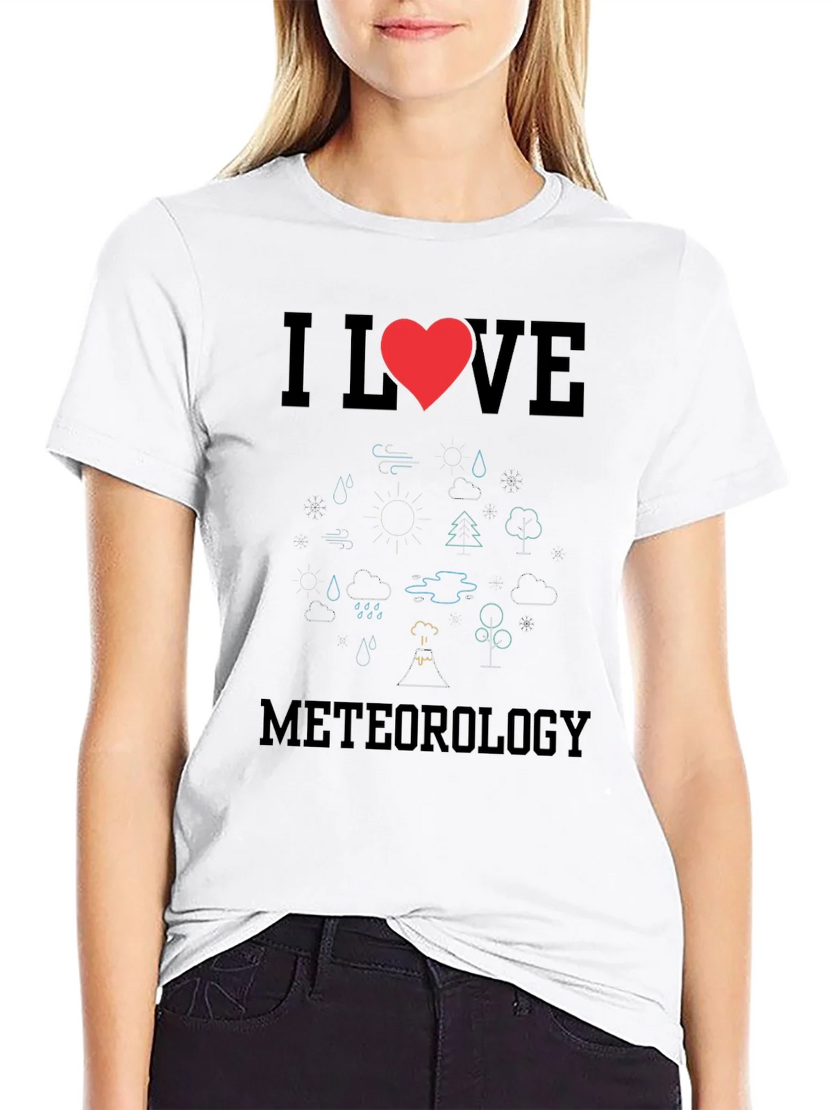 I Love Meteorology Graphic Tee product image 11