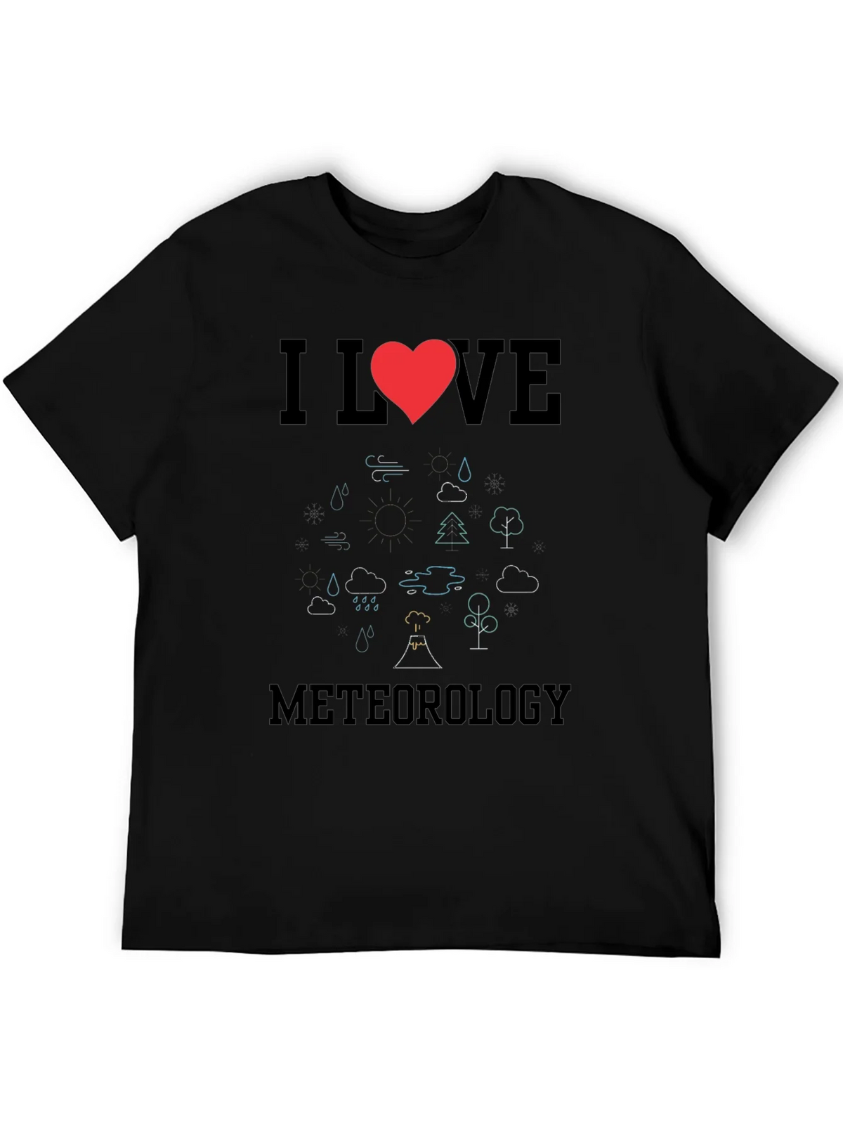 I Love Meteorology Graphic Tee product image 8