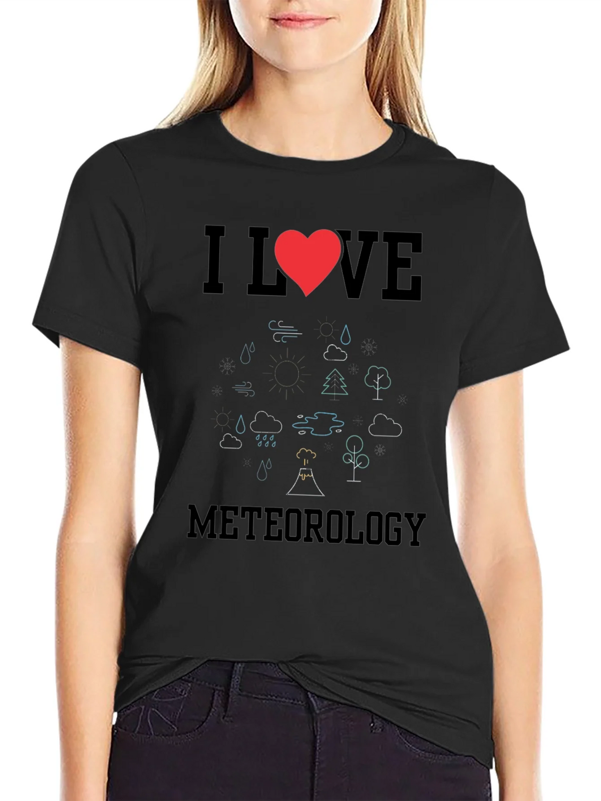 I Love Meteorology Graphic Tee product image 5