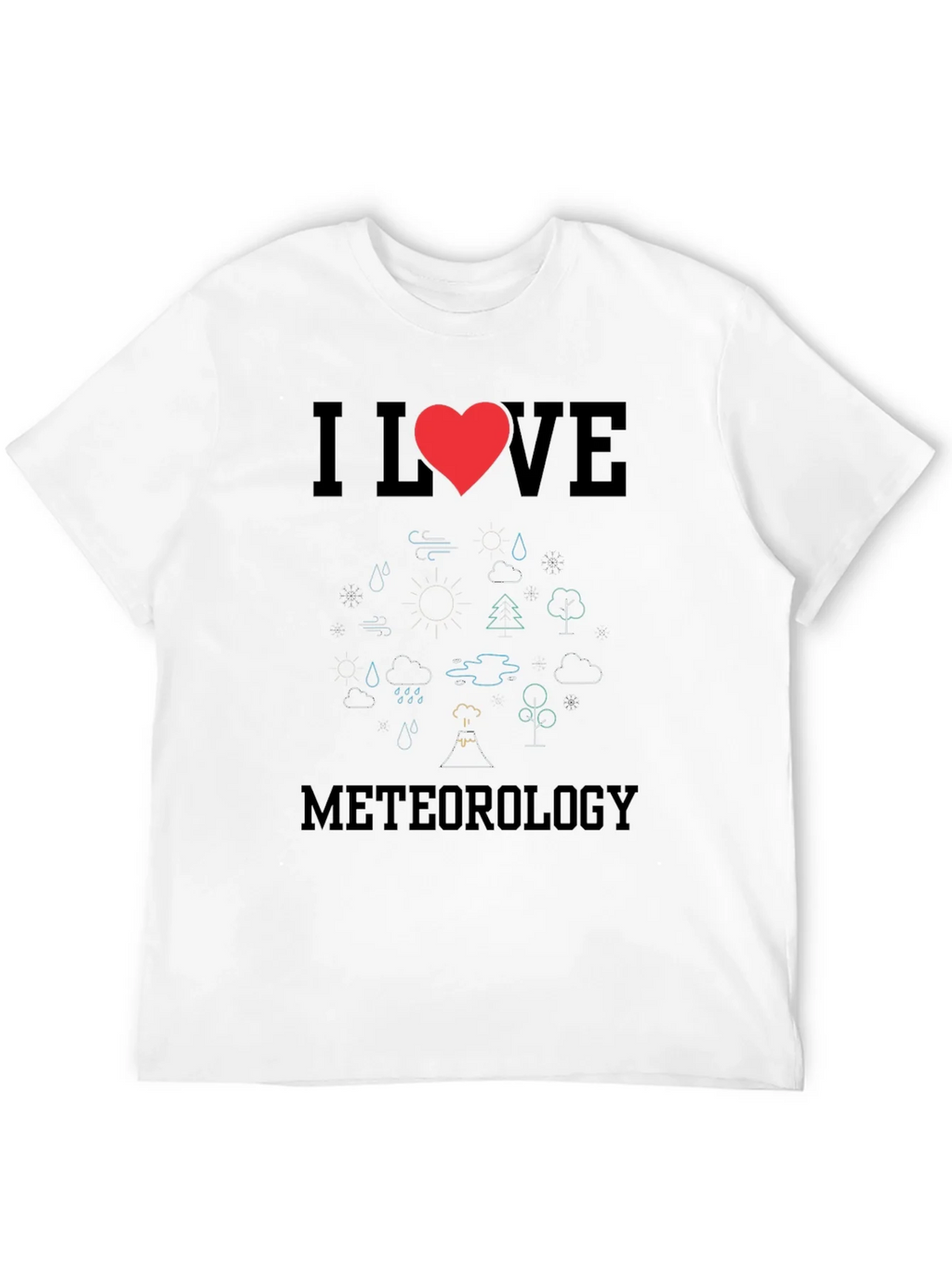 I Love Meteorology Graphic Tee product image 3