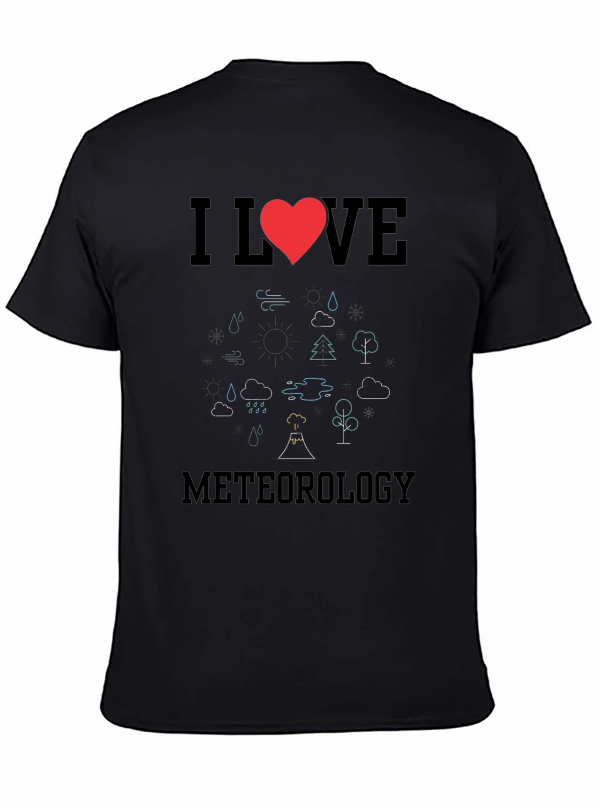 I Love Meteorology Graphic Tee product image 7