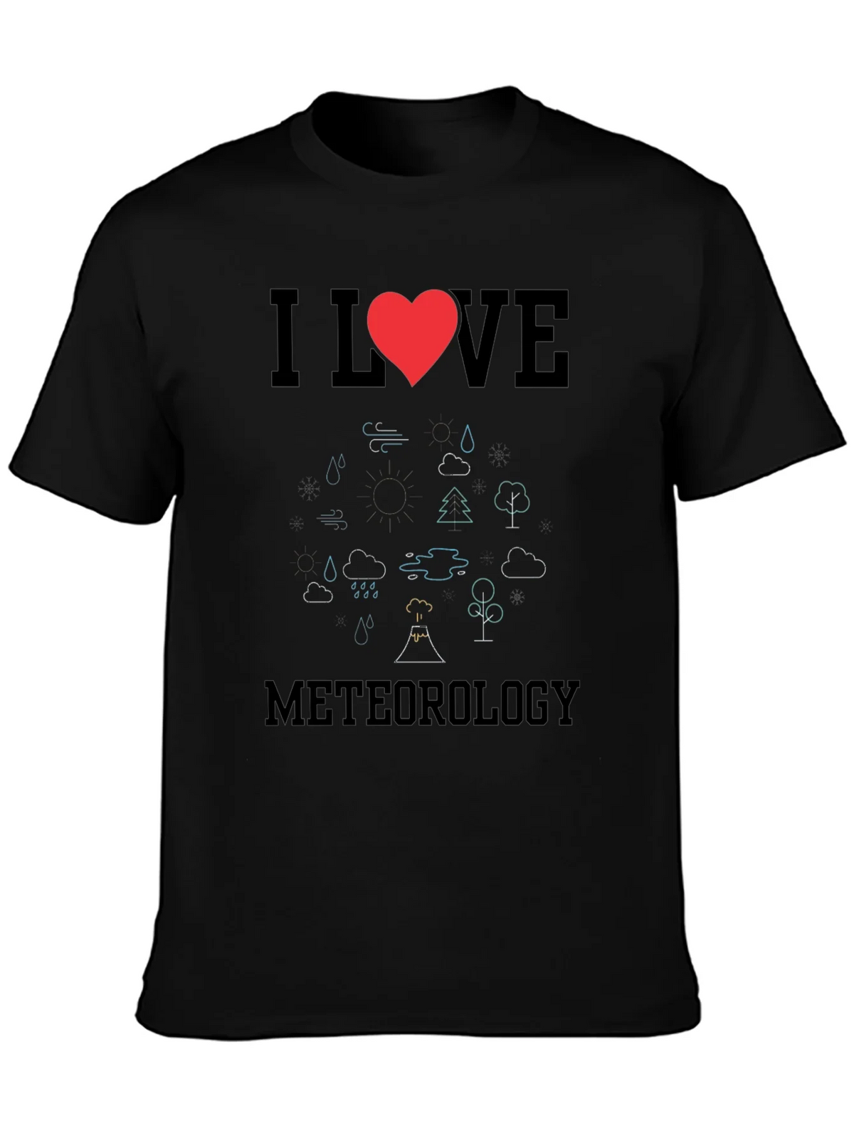 I Love Meteorology Graphic Tee product image 6