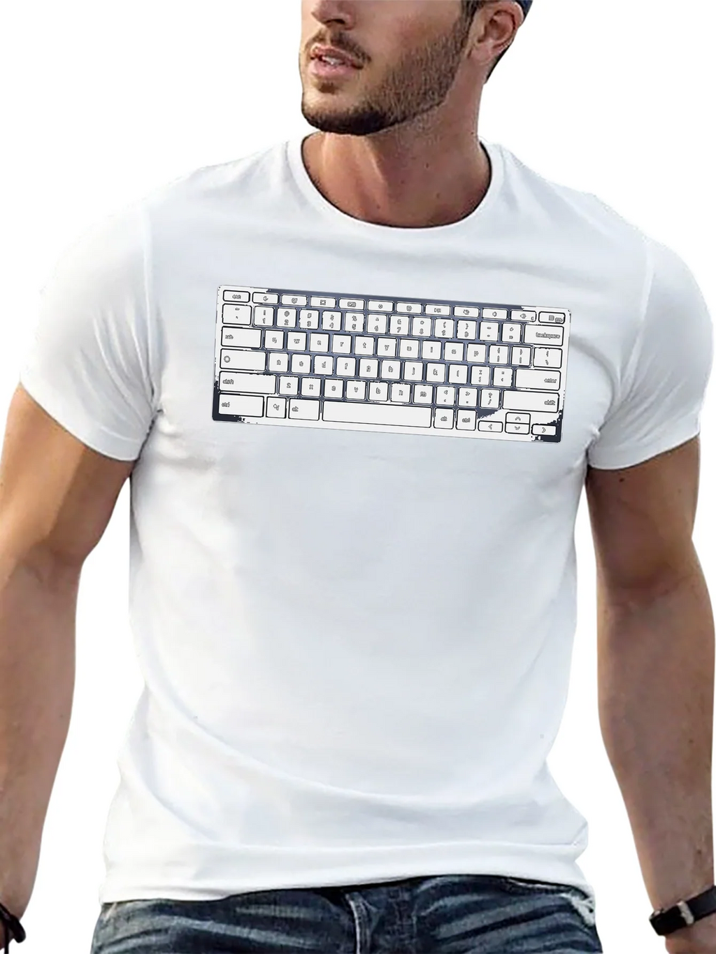 Keyboard Graphic T-Shirt - Tech Enthusiast Tee product image 4