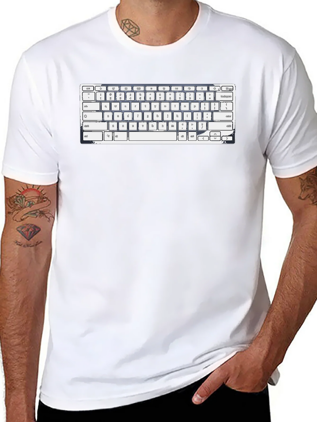 Keyboard Graphic T-Shirt - Tech Enthusiast Tee product image 10