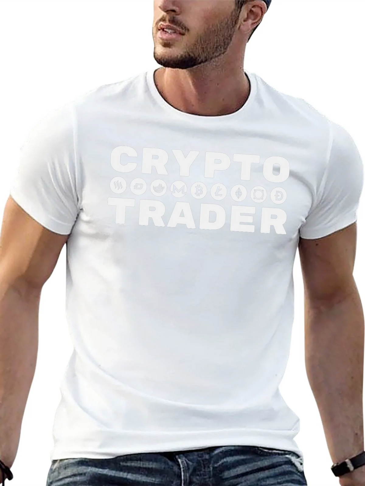 Crypto Trader T-Shirt - Black Cotton Tee product image 4