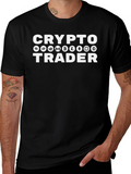 Crypto Trader T-Shirt - Black Cotton Tee product image 1