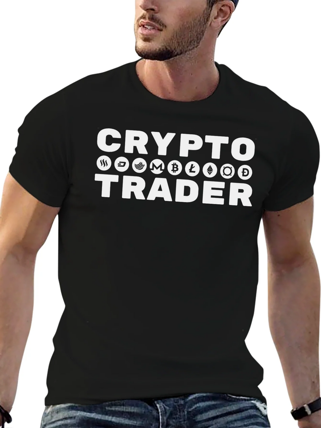 Crypto Trader T-Shirt - Black Cotton Tee product image 9